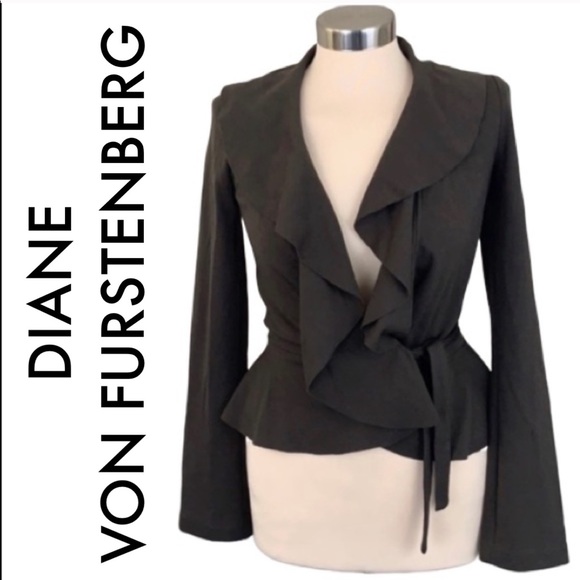 Diane Von Furstenberg Jackets & Blazers - 👑 DIANE VON FURSTENBERG WRAP JACKET 💯AUTHENTIC